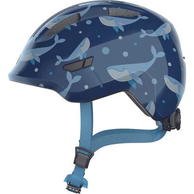 ABUS kerékpáros gyerek sisak Smiley 3.0, In-Mold, blue whale, M (50-55 cm)