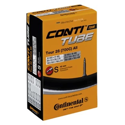 Continental kerékpáros belső gumi 28/37-609/642 Tour 28 slim S42