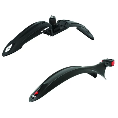 Polisport első-hátsó sárvédő szett EXPANDER gyerek 20/24&quot;, 55 mm széles, csavaros, fekete