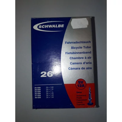 Schwalbe 26x1.0-1.5&quot;  presta szelepes belső gumi