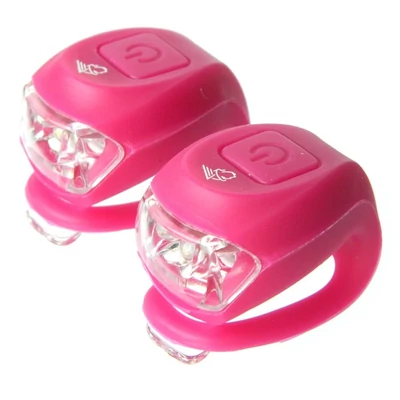 Velotech szilikonos villogó szett magenta